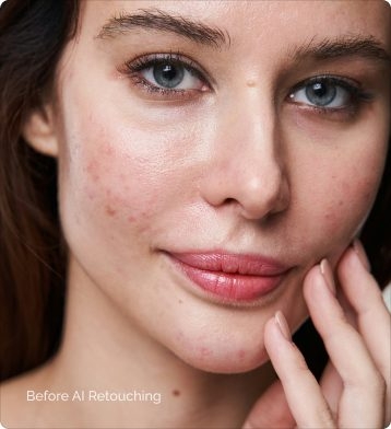 Portret kobiety — przed retuszem AI (Retouch4me)